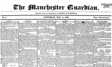 The first Guardian data journalism: May 5, 1821